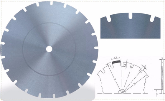 Plăcuța cu lamă circulară Circular Diamond Saw Blank from diameter from 230mm up to 1200mm