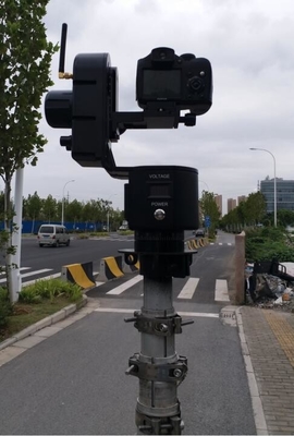 Telescoping Mobile Video Surveillance Mast  mobile aluminum mast 6-18m telescopic mast with tripod stand
