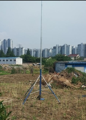 3/4 legs tripod trolley based heavy duty 2mm wall 6063 aluminum tube 6-18m telescopic mast