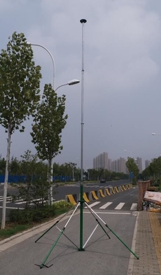6 sections endzone camera pole 6--18m telescopic antenna pole and lightweight antenna tower hand push-up aluminum tube