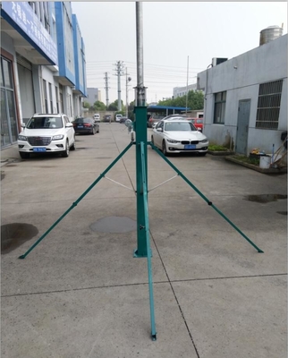 9m winch up telescopic mast lighting tower-ground mounting tripod lighting tower 30ft tower light LED lamp head