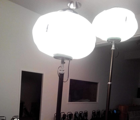 balloon lighting mast system  6meter winch up mobile light tower torre de luz portátil 6m work light tower