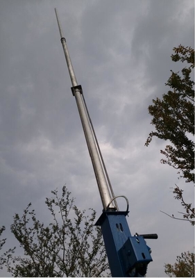 6m up to 18m telescopic antenna towers and lightweight antenna mast 2mm wall 6063 aluminum with tripod stand