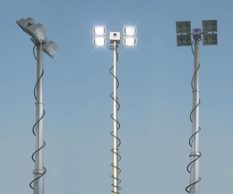 pārnēsājams gaismas tornis mobile light tower 30ft  portable light tower  winch up 6 meter high torre de luz portátil 9m