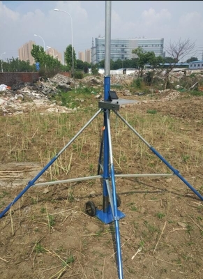 end zone camera 9m high 1.8m transport length 15kg total with screen and manual pantilt endzone camera sport video