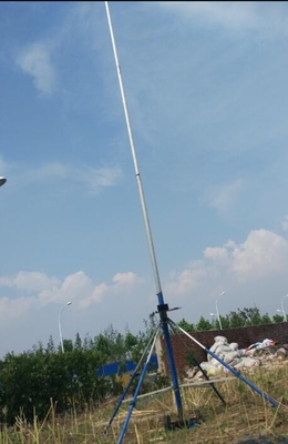 Camera endzone with wireless control pan-head hard aluminum alloy tube mast 5 m ground based telescopic mast photography