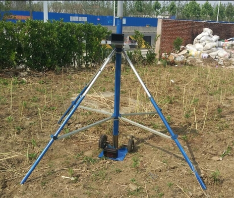 endzone-kamera with wireless control pan-head hard aluminum alloy tube mast 5 m ground based telescopic mast photography