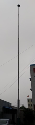 winch up 50ft telescopic mast push up sectional mast hand winch up radio mast 15m aluminum mast