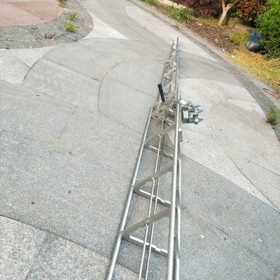 برج شعرية easy erect hand winch 6m 4 sections telescopic antenna tower lattice tower aluminum tower light weight