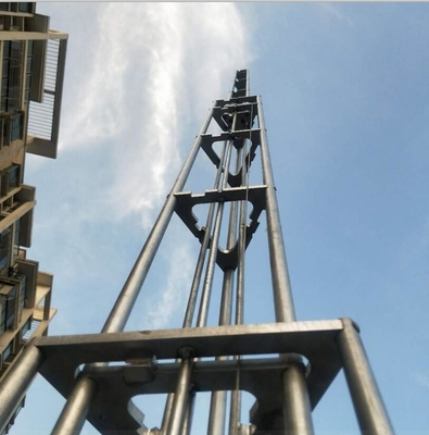 winch up 9m telescoping tower mast lattice tower steel tower light weight portable lattice tower 40ft high