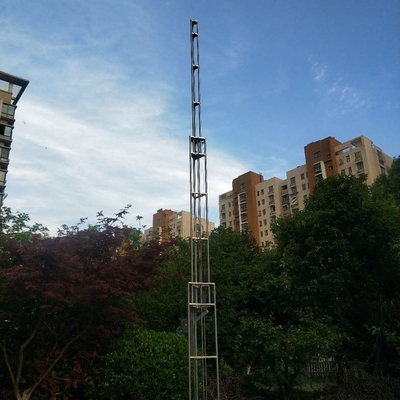 برج شعرية hand winch 15m telescopic antenna tower lattice tower aluminum tower light weight portable 8 sections