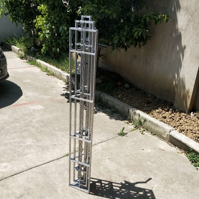 steel transmission tower guyed aluminum tower 70ft 25m 10 sections telescopic antenna tower lattice tower