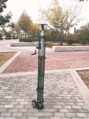 New Version 12 meter telescopic mast hand winch mast for light tower CCTV monitor pole light weight tower antenna mast
