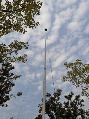 New Version 12 meter telescopic mast hand winch mast for light tower CCTV monitor pole light weight tower antenna mast