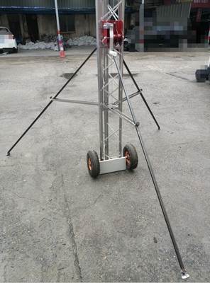 hand winch up 20ft telescopic lattice tower sectional aluminum lattice tower guyed tower outdoor antenna tower