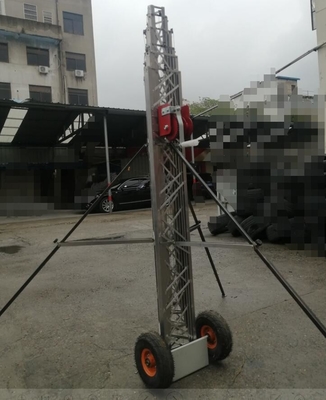 aluminum tower 65ft 20m 10 sections telescopic antenna tower lattice tower aluminum light weight