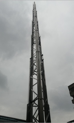 power transmission tower portable self support winch up 40 ft telescopic lattice tower aluminum lattice tower