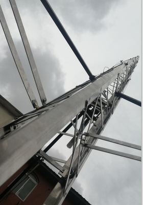 power transmission tower guyed aluminum tower 70ft 25m 10 sections telescopic antenna tower lattice tower