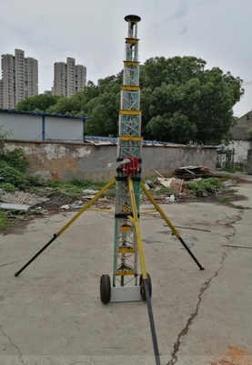 telescoping tower light weight winch up lattice tower 15m to 30m  self-supporting antenna tower aluminum tower