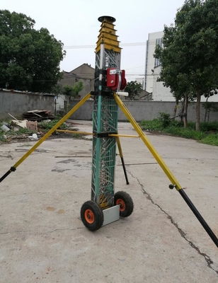 electrical transmission tower 65ft 20m 10 sections telescopic antenna tower lattice tower aluminum light weight