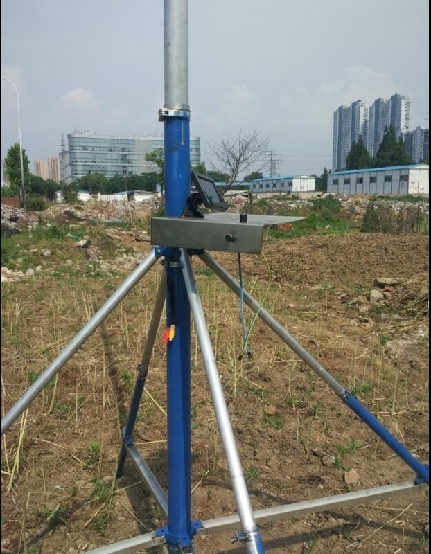 9m high sport video tower hand pull-up mast hard 6063 aluminum alloy with wireless control pan-head