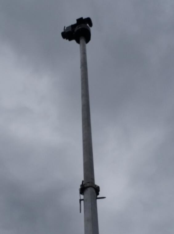 instant replay system endzone camera 9m, low price made in China tripod aluminum mast