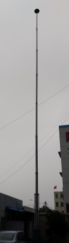winch up 50ft telescopic mast push up sectional mast hand winch up radio mast 15m aluminum mast