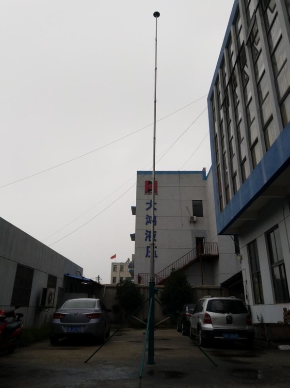 crank up telescoping mast telescopic mast aluminum 6m payload 15kg light weight portable