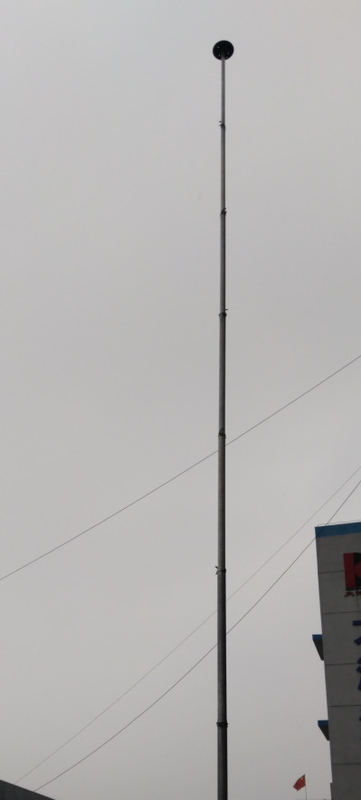 crank up telescoping mast 9m telescopic mast aluminum 30ft payload 15kg light weight portable
