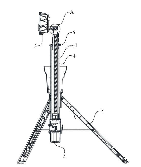 portabil turn de lumină mobile light tower 30ft  portable light tower  winch up 6 meter high torre de luz portátil 9m