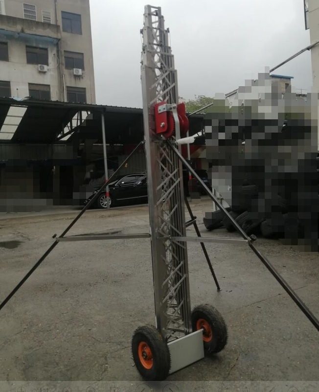 aluminum tower 65ft 20m 10 sections telescopic antenna tower lattice tower aluminum light weight