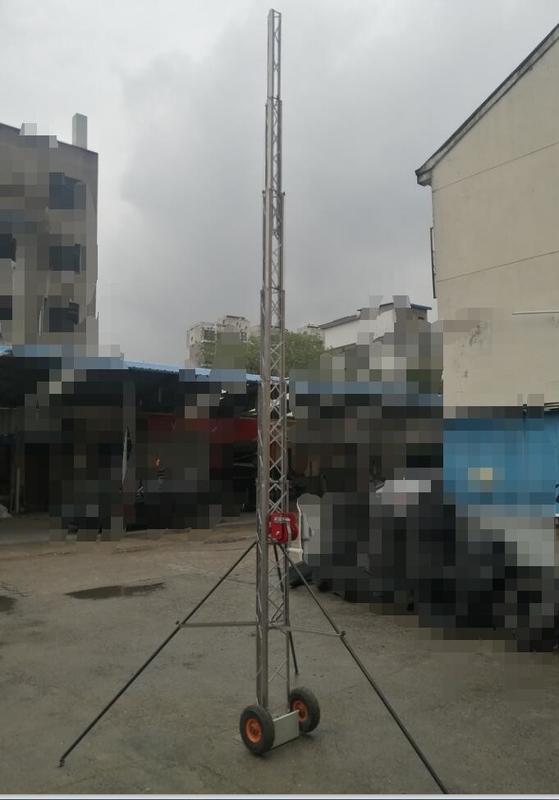 telescoping antenna pole pole aerial photography equipment  Telescoping Mobile Video Surveillance Mast 9 meter 30ft